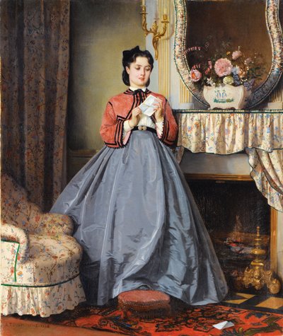 Kærlighedsbrevet af Auguste Toulmouche