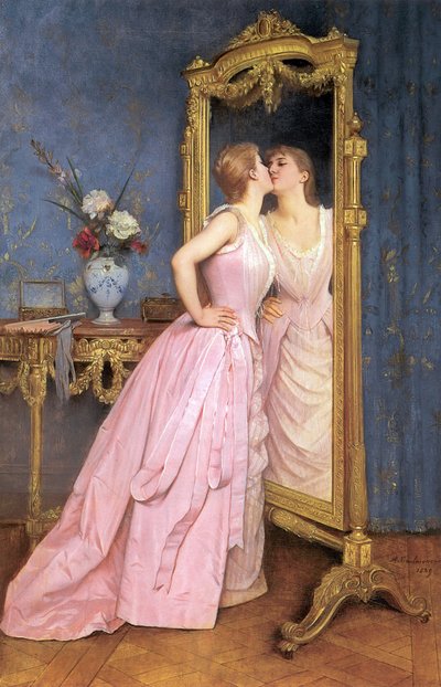 Vanity, ca. 1889 af Auguste Toulmouche