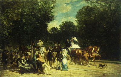 En dag i parken, 1875 af Auguste de Molins