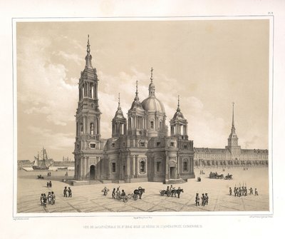 Udsigt over Saint Isaacs-katedralen på Catherine II