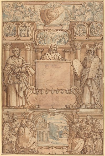 Titelside til en bibel af Augustin Braun