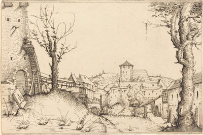 Gården til et slot, 1546. af Augustin Hirschvogel