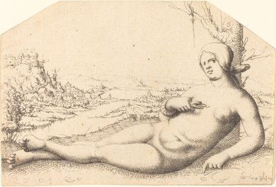 Kleopatras død, 1547. af Augustin Hirschvogel