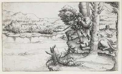 Andeskydning med skydevåben, 1545 af Augustin Hirschvogel