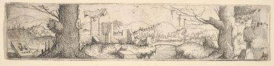 Landskab, 1545. af Augustin Hirschvogel