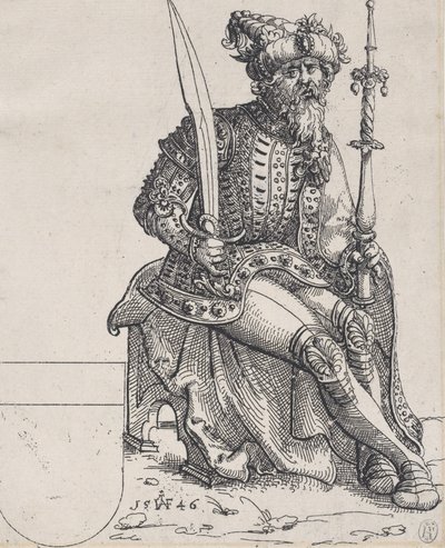 Maximilian I, fra Herberstain, Rerum Muscoviticarum Commentarii, 1546. af Augustin Hirschvogel