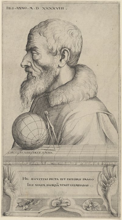 Selvportræt, 1548 af Augustin Hirschvogel