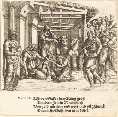 Magiernes tilbedelse af Augustin Hirschvogel