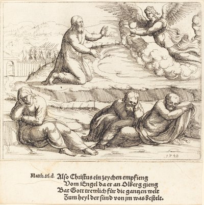 Kvalen i haven, 1548. af Augustin Hirschvogel