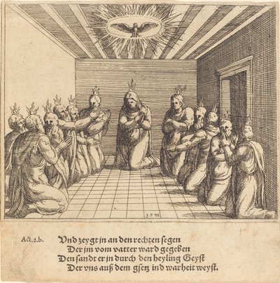 Helligåndens nedstigning, 1548. af Augustin Hirschvogel