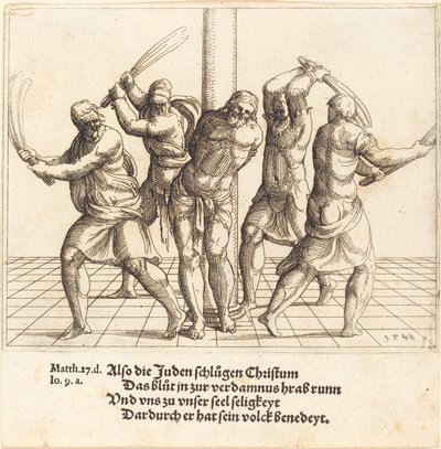 Flagelationen, 1548. af Augustin Hirschvogel