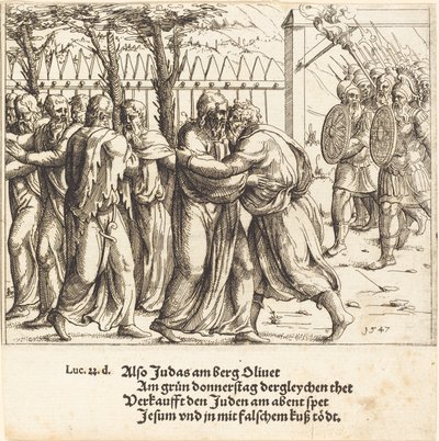 Judas kys. af Augustin Hirschvogel