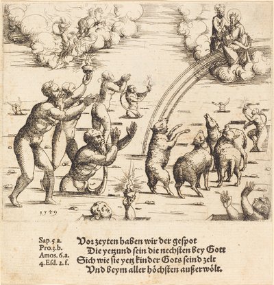 Den sidste dom, 1549. af Augustin Hirschvogel