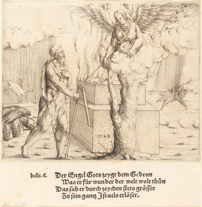 Gideons offer, 1549. af Augustin Hirschvogel