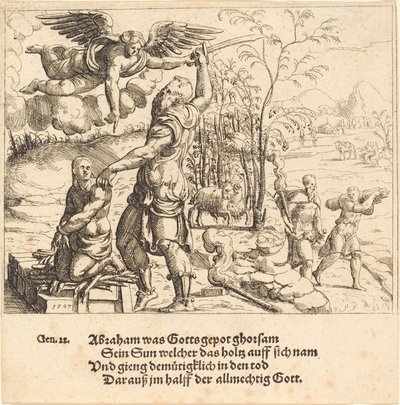 Isaks offer, 1547. af Augustin Hirschvogel