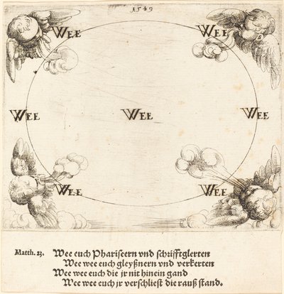 Ve er udtalt om begærlighed, 1549. af Augustin Hirschvogel