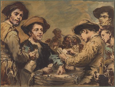 Kortspillere af Augustin Théodule Ribot
