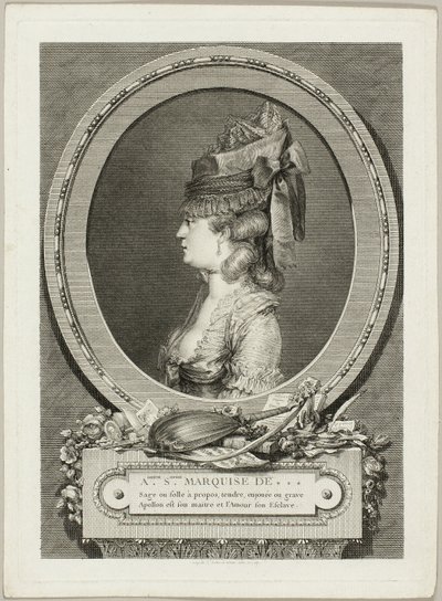 Adrienne-Sophie, markisinde af *** af Augustin de Saint Aubin