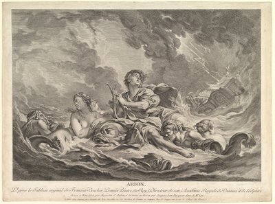 Arion, 1763-66 af Augustin de Saint Aubin