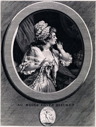 Vær i det mindste diskret!, 1789 af Augustin de Saint Aubin