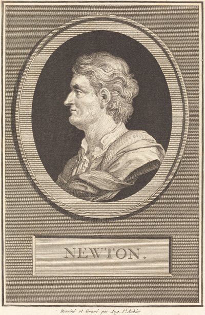Isaac Newton af Augustin de Saint Aubin