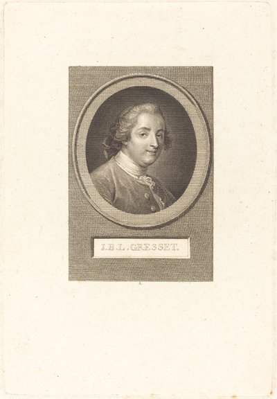 Jean-Baptiste-Louis Gresset af Augustin de Saint Aubin