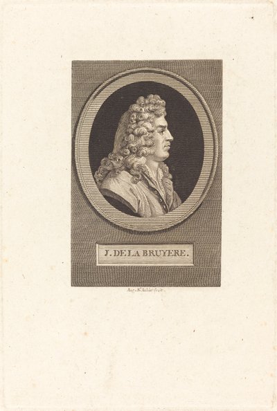 Jean de La Bruyere af Augustin de Saint Aubin