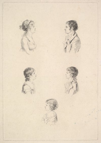 Familien Renouard Familien Renouard, 1801. af Augustin de Saint Aubin