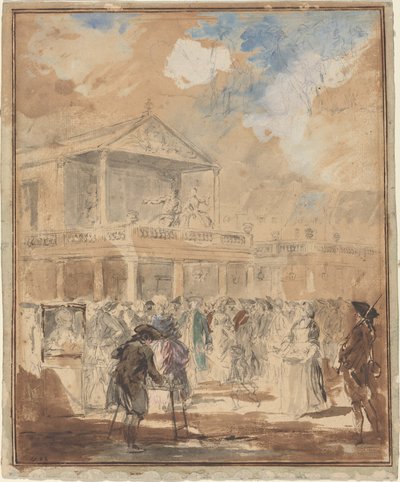 Parade (et teateroptog i Paris) af Augustin de Saint Aubin