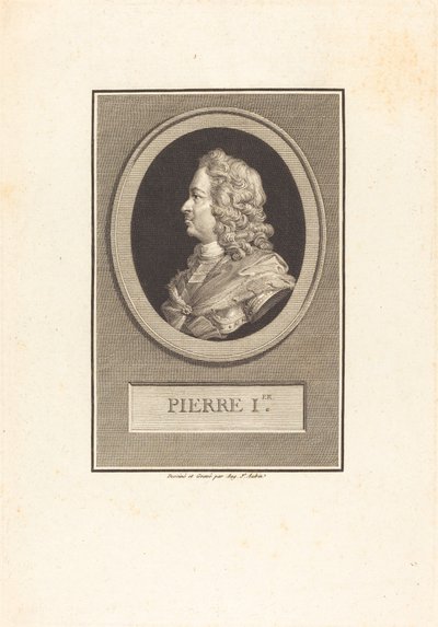 Peter den Store af Augustin de Saint Aubin