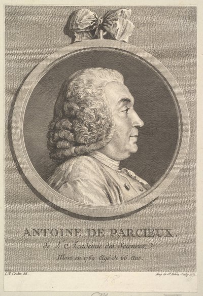 Portræt af Antoine de Parcieux, 1771. af Augustin de Saint Aubin