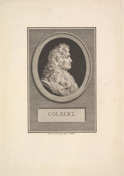 Portræt af Colbert, 1800. af Augustin de Saint Aubin