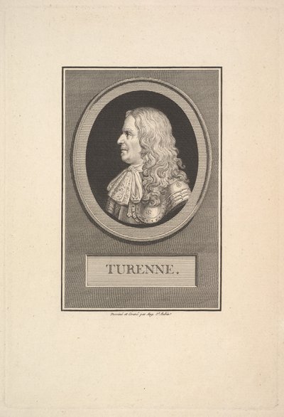Portræt af Henry de la Tour, Viscount of Turenne, 1800. af Augustin de Saint Aubin