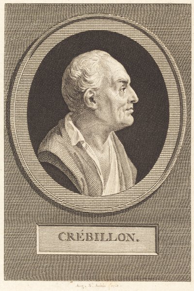 Prosper Jolyot fra Crebillon af Augustin de Saint Aubin