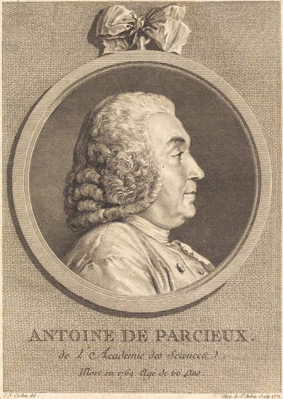 Antoine DeParcieux af Augustin de Saint Aubin after Charles Nicolas Cochin I