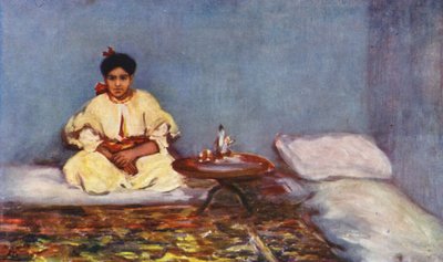 I det jødiske kvarter, Tanger (farvelitografi) af Augustine Fitzgerald