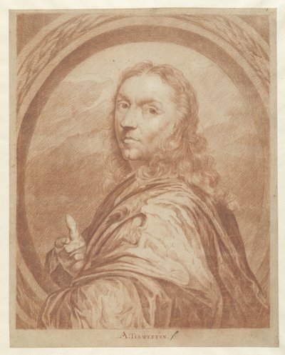 buste af en mand af Augustinus Terwesten (I)