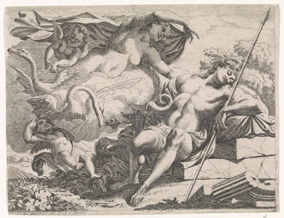 Venus ser på den sovende Adonis af Augustinus Terwesten (I)