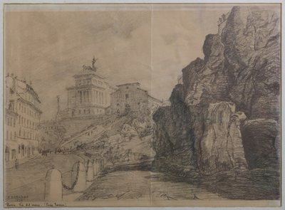 Roms landskab af Augusto Baracchi