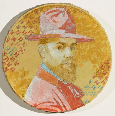 Selvportræt med hat af Augusto Giacometti