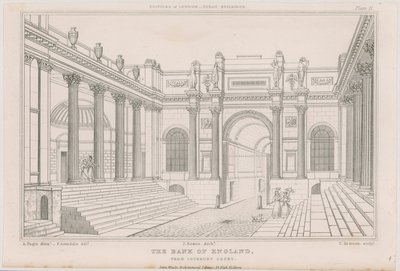 Bank of England, Lothbury Court af Augustus Charles Pugin
