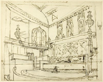 Retten, Westminster Hall af Augustus Charles Pugin