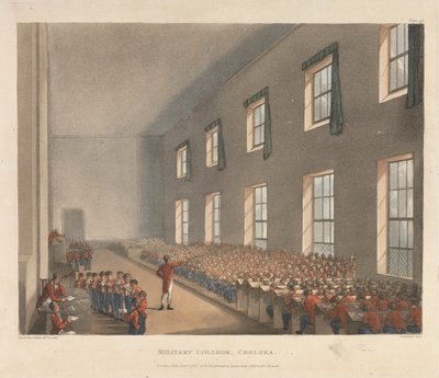 Military College, Chelsea af Augustus Charles Pugin