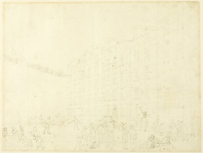 Studie til Fleet Prison, fra Microcosm of London af Augustus Charles Pugin