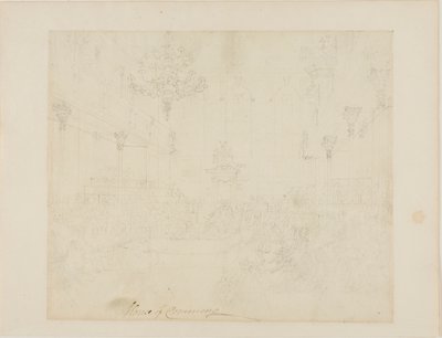 Studie for House of Commons, fra Microcosm of London af Augustus Charles Pugin
