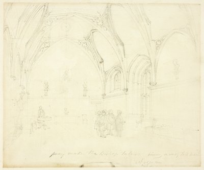 Studie til Lambeth Palace, fra Microcosm of London af Augustus Charles Pugin