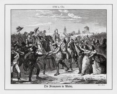 Franske troppers indtog i Mainz af Augustus J. Beck