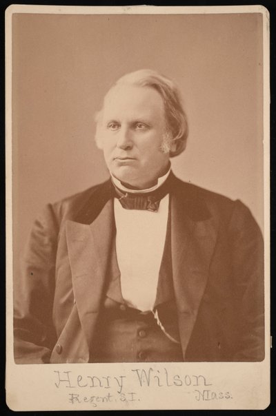 Portræt af Henry Wilson 1812-1875, før 1876. af Augustus Marshall