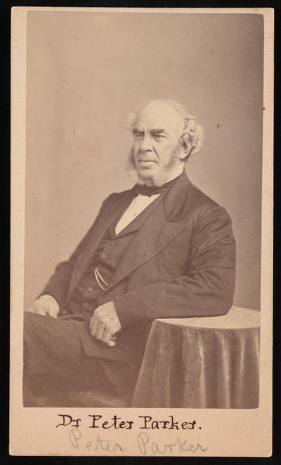 Portræt af Peter Parker 1804-1888, 1869. af Augustus Marshall