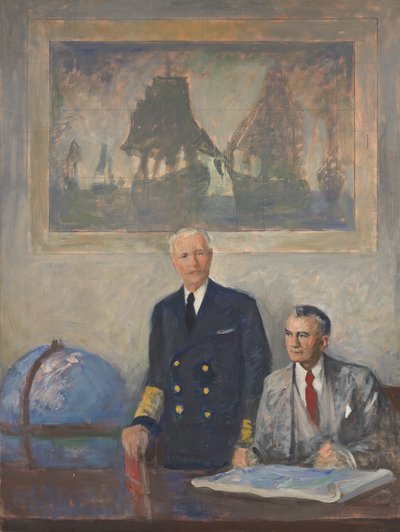 Overkommandoen - højre panel, 1947-1949. af Augustus Vincent Tack